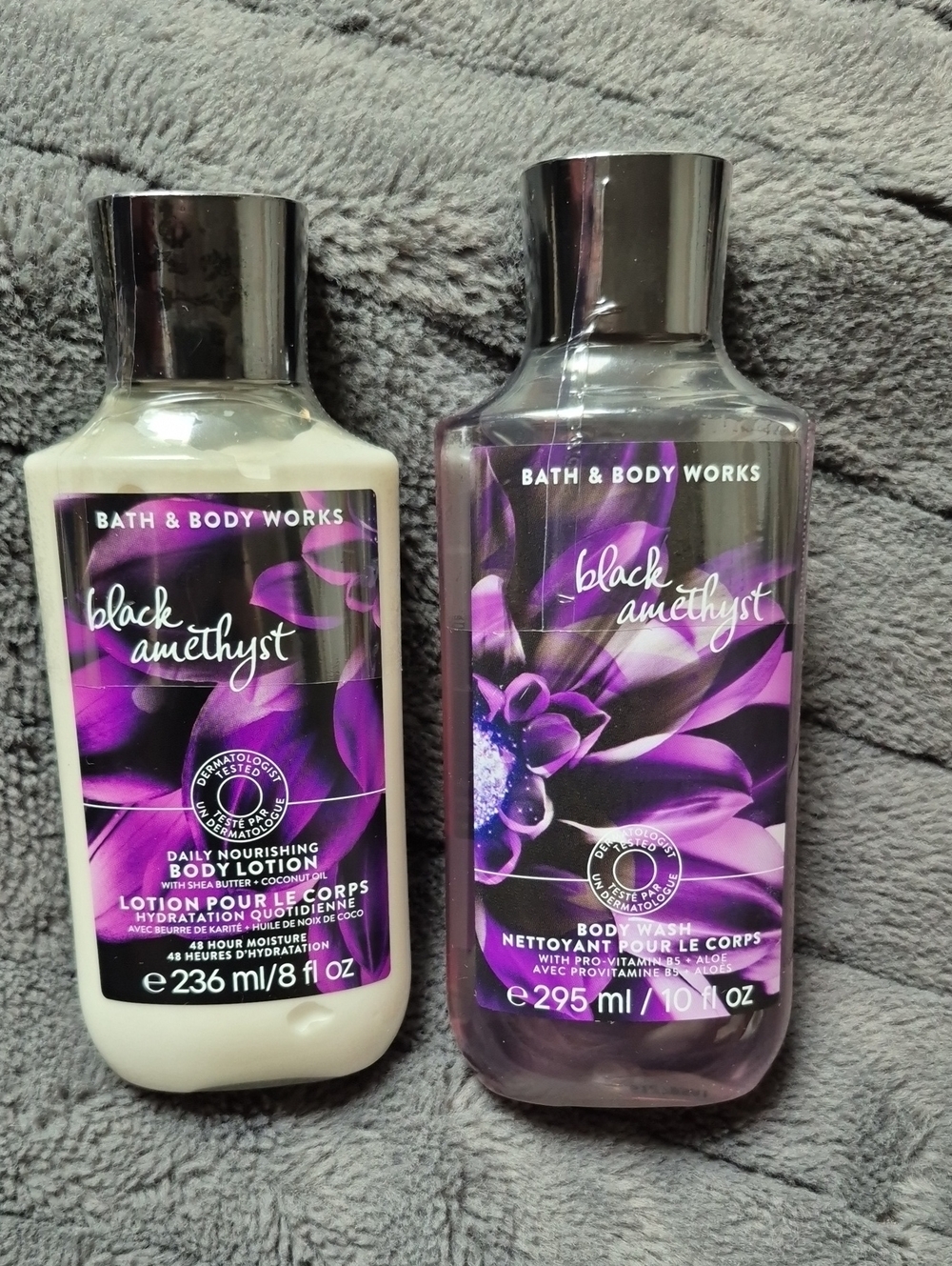 Black Amethyst Body Lotion & Body Wash From Bath & Body Works, New & Sealed!